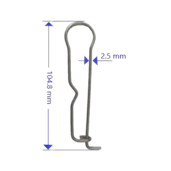 45g Stainless Steel Wire Clamp for Outdoor Fiber Optic Cable Clamp Type 1-2 Pair Drop