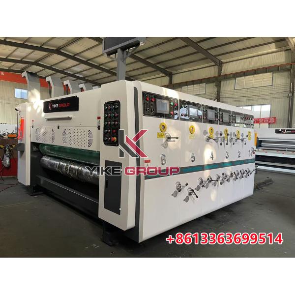 Yk-1220 Impresora de alimentación de borde de plomo máquina de corte de matrices eléctrica para cajas de cartón