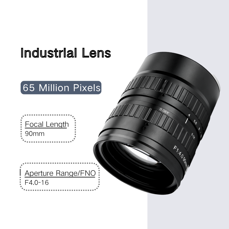 65MP 90mm F4.0 F-Mount Machine Vision Lens