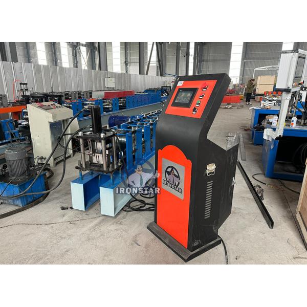 “Automatic Two Sizes U Channel Roll Former 30x50 30x70mm Roller Shutter Door Guide Rail Forming Machine Nicaragua Market U Guide Rail Forming Machine Combined 2 Size Shutter Door Track Roll Forming ”