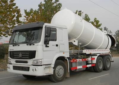caminhão com tempo - bomba da sucção da água de esgoto de 20CBM LHD 336HP de vácuo da economia