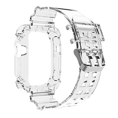 Bandas transparentes de molde privadas para relógios I 2 3 4 5 6 7 8 9 SE 11 cores Smart Watch Band