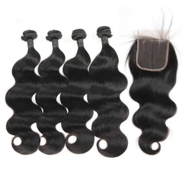 Non - Remy Brazilian Human Hair Weave Extensions Body Wave OEM Service
