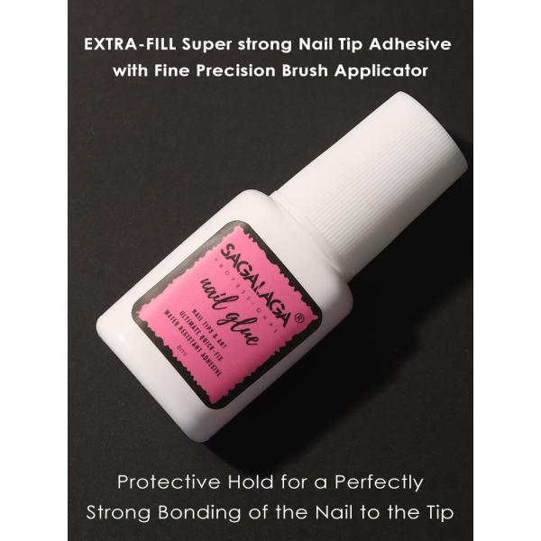 MSDS Certified SAGALAGA 8ML Nail Glue for Press on Nails Nail Art Beauty Custom Logo Strong Adhesive Soft Gel Tips