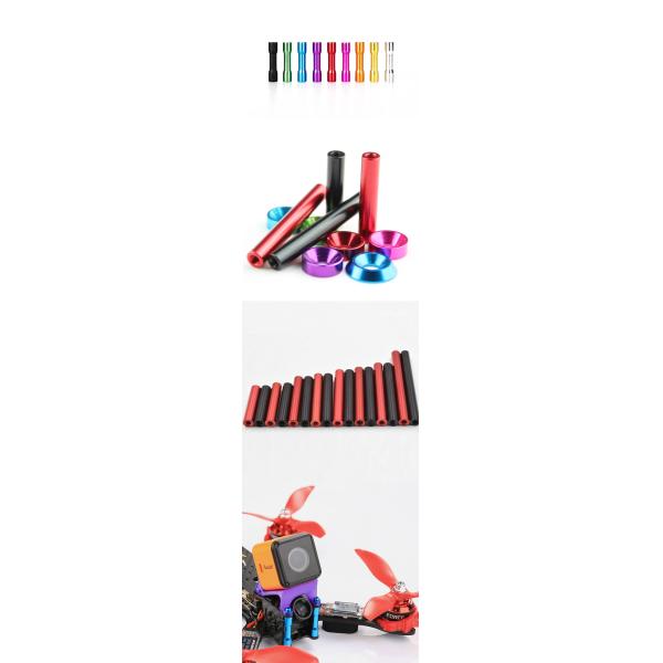 Colored M6 Aluminum Threaded Round Standoffs For Drone UAV FPV