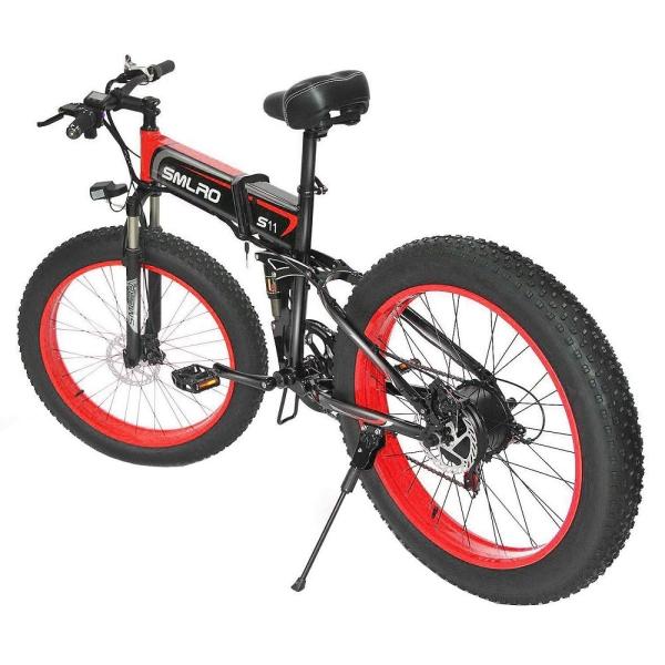 SMLRO S11 26x4.0 inch Fat Tire Folding E-Bike 1000W Motor 14AH S/\MSUNG Lithium Battery Electric Bike Drop Shipping Available