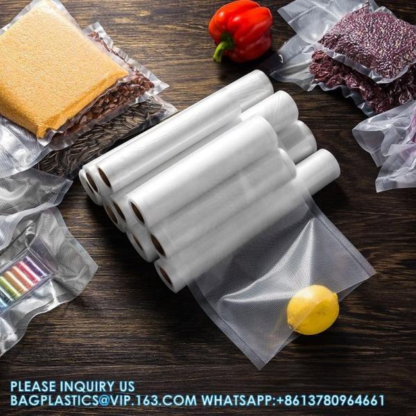 Bpa Free Plastic Storage Bag For Food Vacuum Sealer Bags Fruit Packaging Custom Printed Vacuum Sealer Rolls