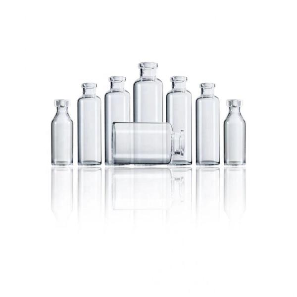 Frasco de injeção de frasco de vidro tubular transparente de 2 ml