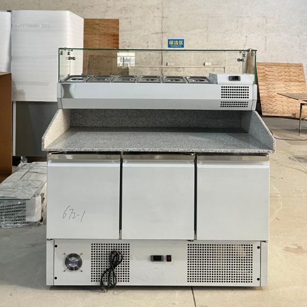 Commercial Pizza Prep Table Counter Top Sandwich Salad Refrigerator