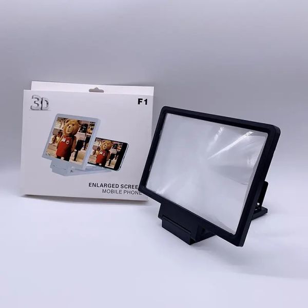 Wufan Mobile Phone LED Magnifying Glass 2X Folding Enlarged 3D Magnifier Screen Portable HD Amplifier