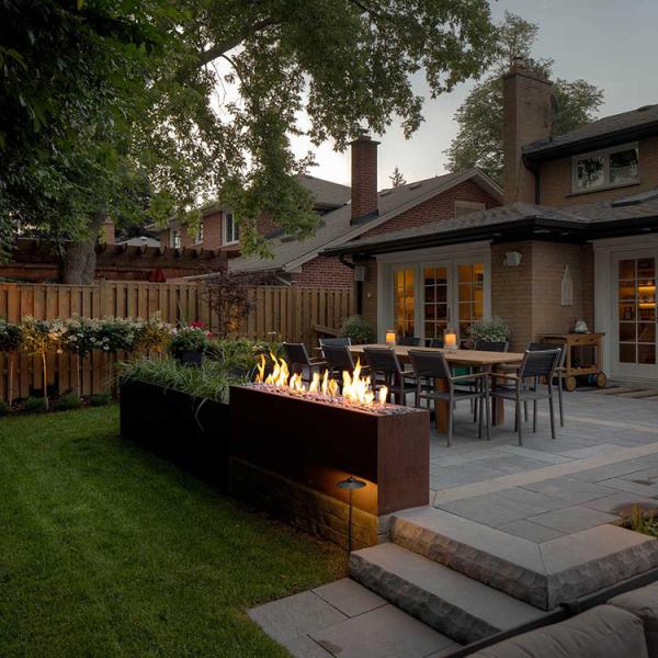 Steel Fire Pit Outdoor Home Garden Decoration Rusty Corten Steel Fire Pit