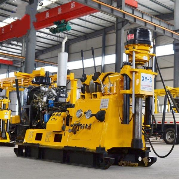 Instalación de perforación de núcleo de exploración geotécnica montada en remolque de ruedas de 400-600 m (XYX-3)