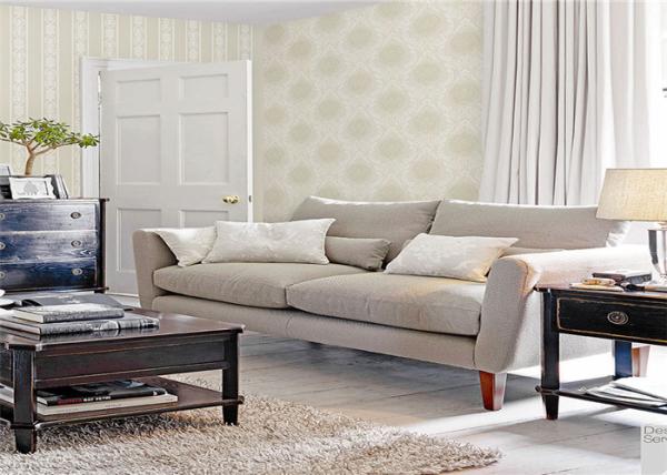 Italy Style Vinyl Peel And Stick Wallpaper , Washable Textured Wallpaper