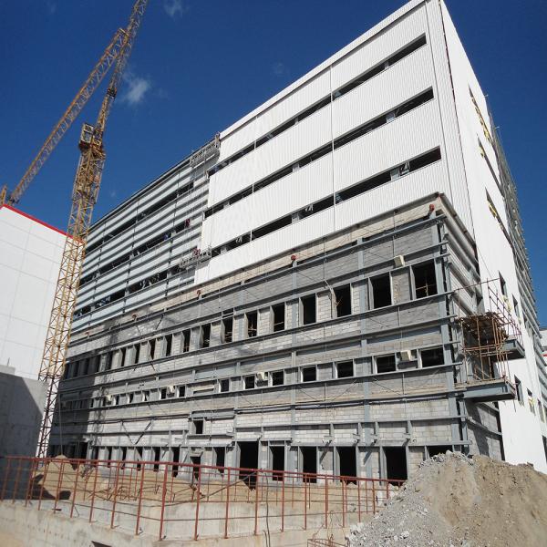 Restaurant Hotel Office Multi Storey Steel Building Fabricated High Rise Steel Structure