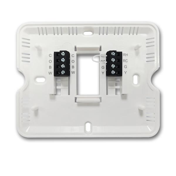 Termostato de pared no programable con control de alta temperatura e interfaz de usuario con botones