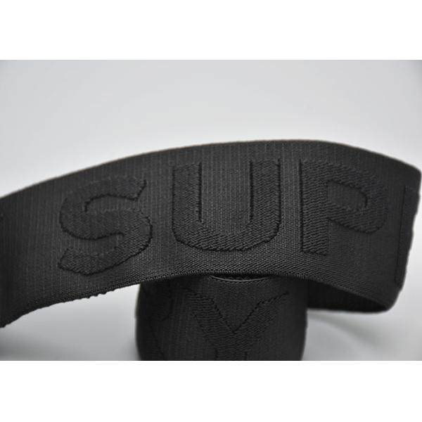 SGS подгонял эластичную резиновую ленту жаккарда 35mm черную для одежды