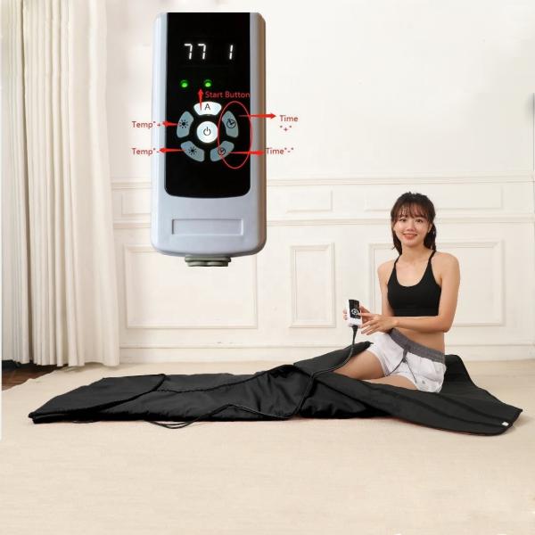 Carbon Fiber Heating Element Infrared Light Red Therapy Weight Loss Sauna Detox Blanket
