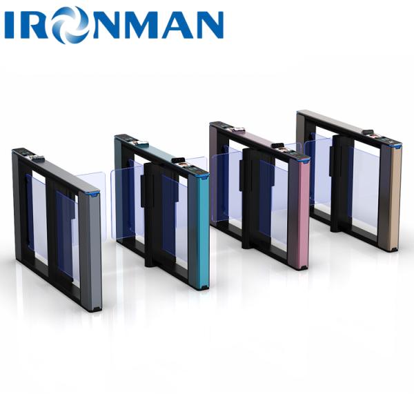 IRONMAN IM.LB.01 Multicolor Optical Speed Gate Turnstile for Building Access Control
