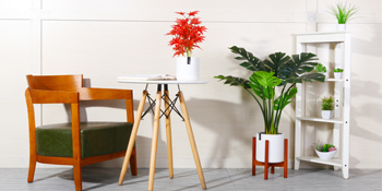 Fake Colocasia Esculenta, Plastic variegata artificial Taro, Subtropics Faux Swiss Cheese Plant For Home Garden Office