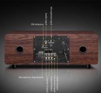 Altavoz de estantería compacto de 2 canales con reproductor de MP3 CD DVD y control remoto