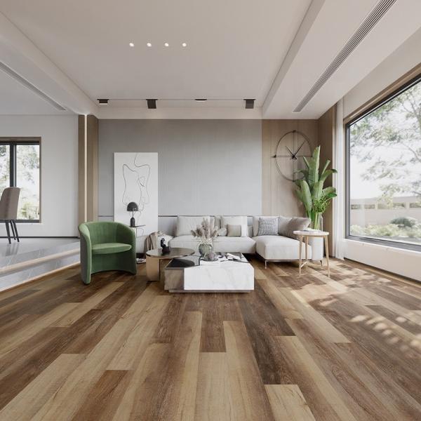 Design moderno SPC piso 1,8m 6,5mm resistente ao fogo Vinilic Marble brilhante acabamento pedra olhar cair e fechar madeira Shandong UK Warehouse