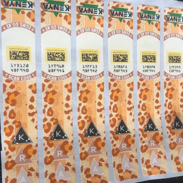 Strong Glue And Waterproof Self Adhesive Security Labels for Custom Die Cut Sticker Label Printing Method