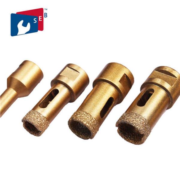 Durable Stone Core Drill Bits , Diamond Hole Saw Drill Bit Used For Angle Grinder
