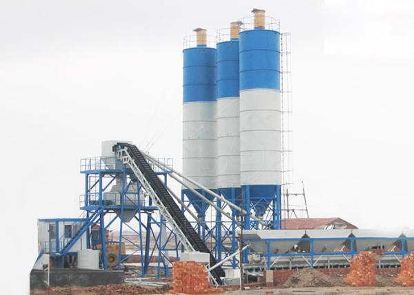 Big Capacity Stationary Concrete Plant / Wet Mix Concrete Plant High Performance