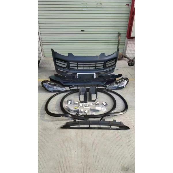 Para el Porsche Cayenne 2010-2017 actualizar nueva versión, kit de carrocería, faros, faros traseros, parachoques delanteros y traseros