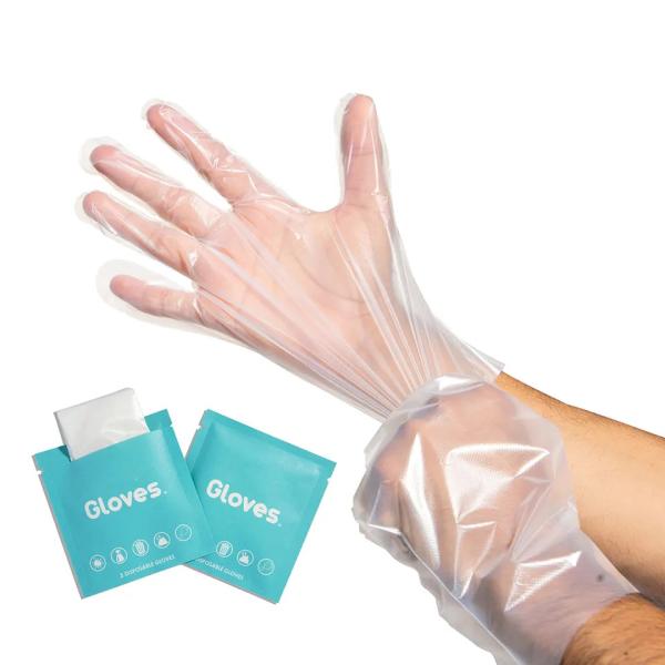 2pcs Per Pack Folded Gloves Biodegradable Gloves Disposable Food Grade Gloves Eat Lobste For Resraurent Bar Hair Dying