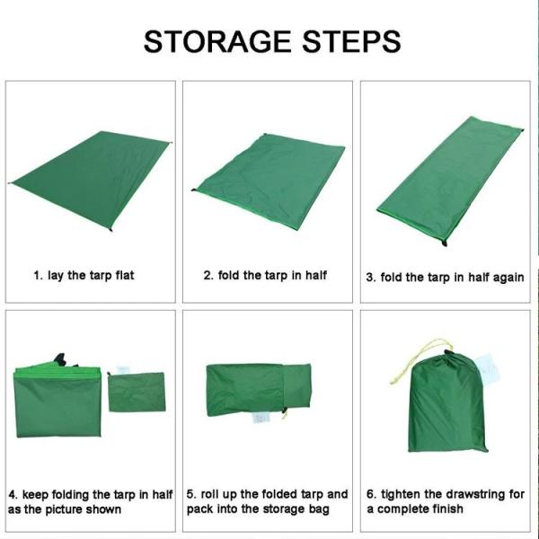 210T polyester PU5000mm Waterproof Picnic Blanket