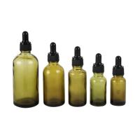 Bouteilles de teinture en verre vert olive huile essentielle Bouteilles de gouttelette en verre 5ml 10ml 15ml 20ml 30ml