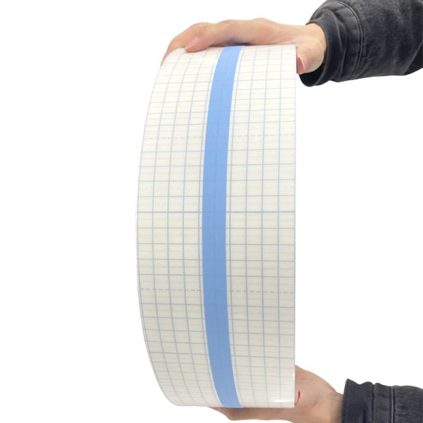 Self Adhesive PU Polyurethane Film Dressing With S Cut Release Liner OEM Logo