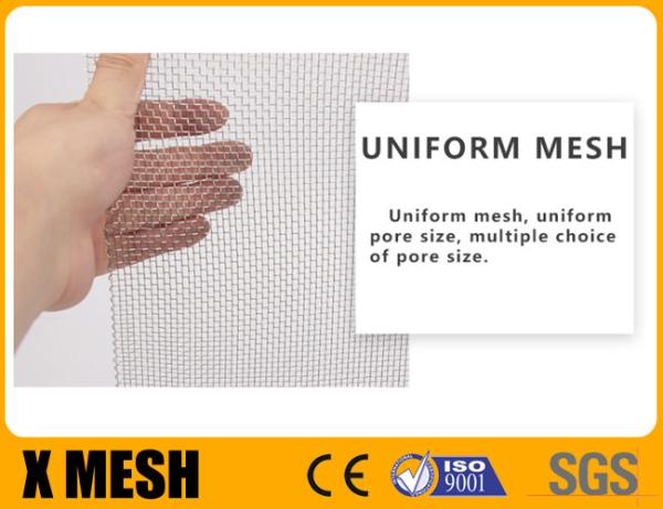 0.21mm Wire Aluminum Window Screen 14 X 14 Mesh Silver For Fly Prevention