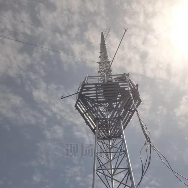 60m 80meter 100m 120m Low Price High Quality Guyed Wire Mast Steel Communication Telecom Antenna Tower Wind Measurement Tower