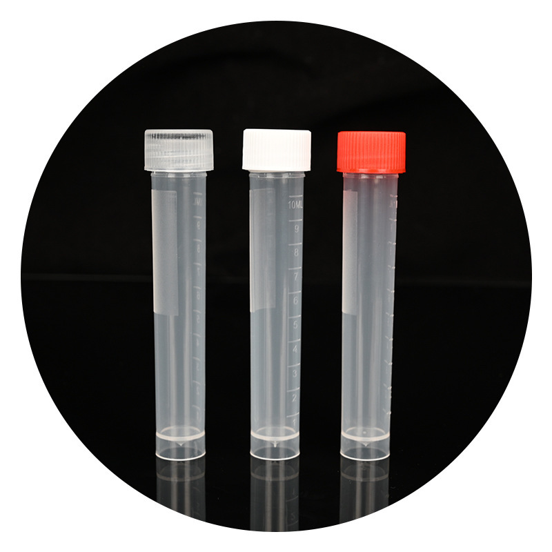 Customized Disposable Plastic Scale Vertical Freezing Tube Screw Cap Flat Bottom for Tube Sampling 0.5ml-10ml