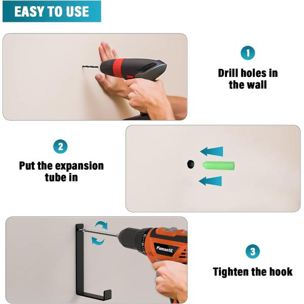 Стенные крюки для многофункциональной висящей полки