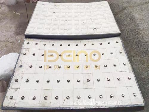 Ceramic Chute Wear Liners Anti Shedding Impact Resistance Corrosive Wear