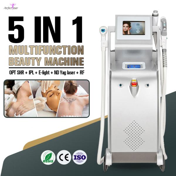 Elight Opt IPL Laser Hair Removal Machine Skin Tightening RF Nd Yag Tattoo Removal