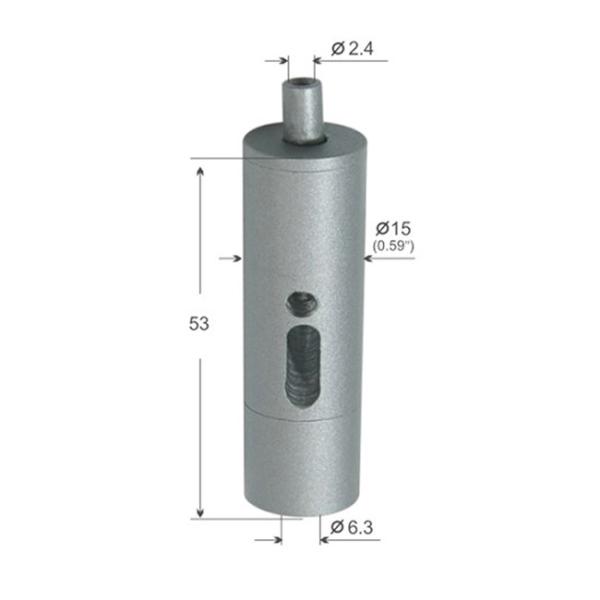 Cylinder Exit Cable Wire Gripper Silver Plated 15*53mm For Suspension Kit YW86092