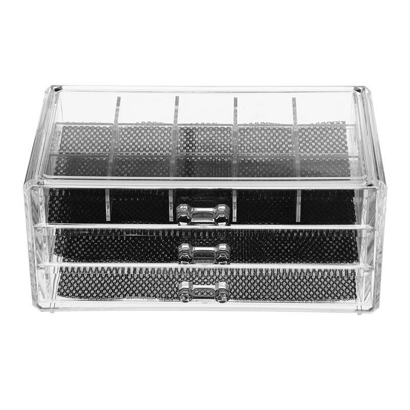 High Quality Multifunction Plastic Jewelry Storage Box Cosmetic Organizer with Drawers for Storage and Display