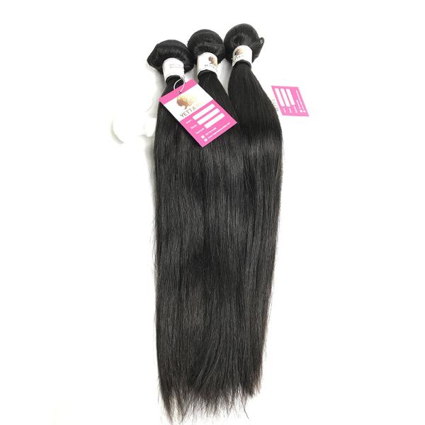 Nenhuma extensão química do Weave do cabelo reto de Remy do cabelo do Virgin do brasileiro de 100%