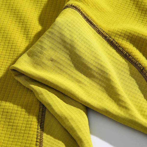 Custom OEM ODM Half Zip Hooded Thermal Pullover, Constant Temperature Warm Grid Outdoor Fleece Top, Custom Logo & Fabric Supported