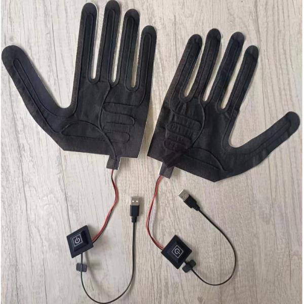 Gloves Heating Pad 5V With USB Plug switch button Three Level Temperature
