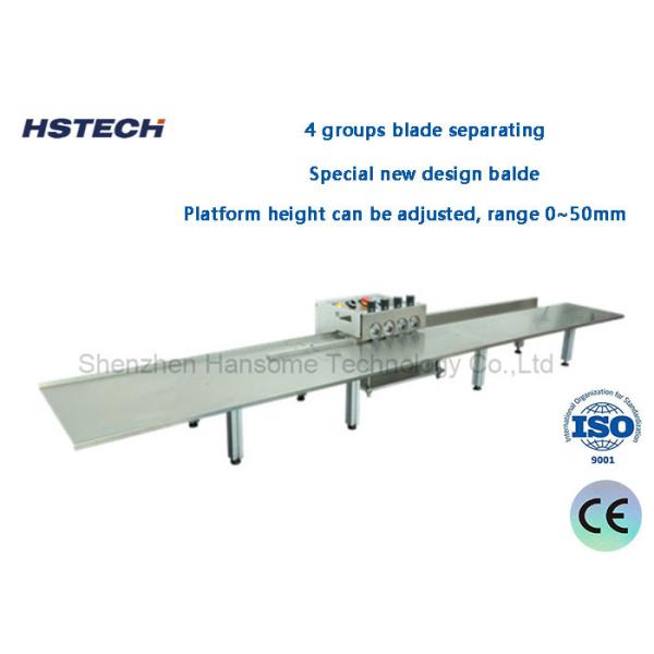 4 Groups Blade Separating LED Hard Strip PCB Depaneling Equipment Using 1.2 Meter Platform 4 Groups Blade