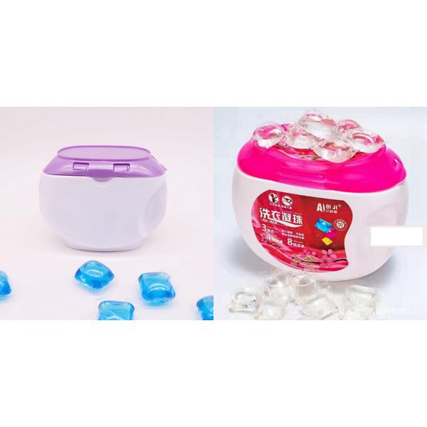 контейнеры капсулы порошка прачечной коробки прачечной ЛЮБИМЦА PP емкости 600g