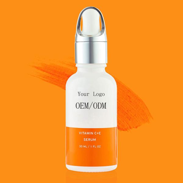 Organic Vitamin Face Serum Pure C + E with Hyaluronic Acid Anti - Aging Whitening