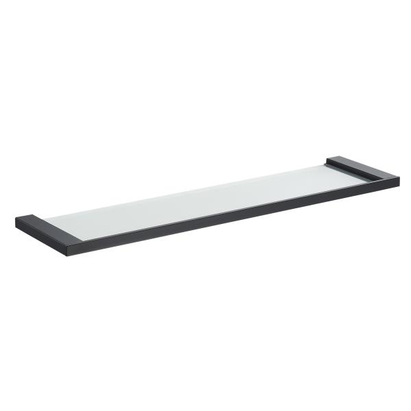 Kid Friendly Wall Mounted Glass Shelf With Metal Polished Finishing Stinless Steel 304