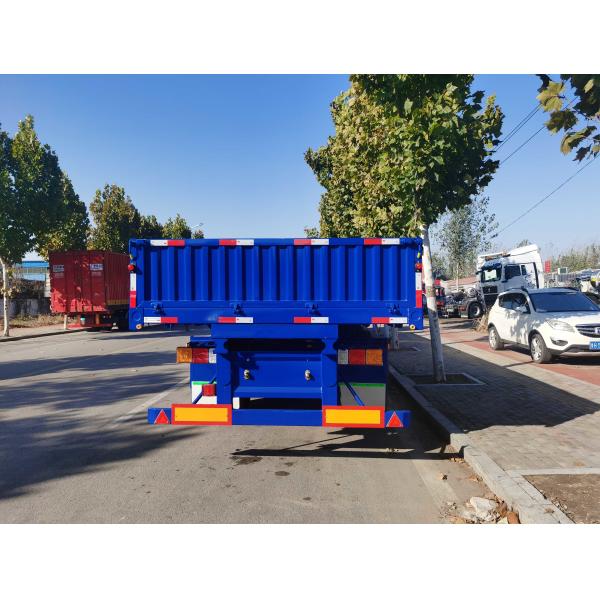 3 Triple Axle Cargo Trailer Side Wall Cargo Semi Trailer Truck 40-60 Tons 13000mm