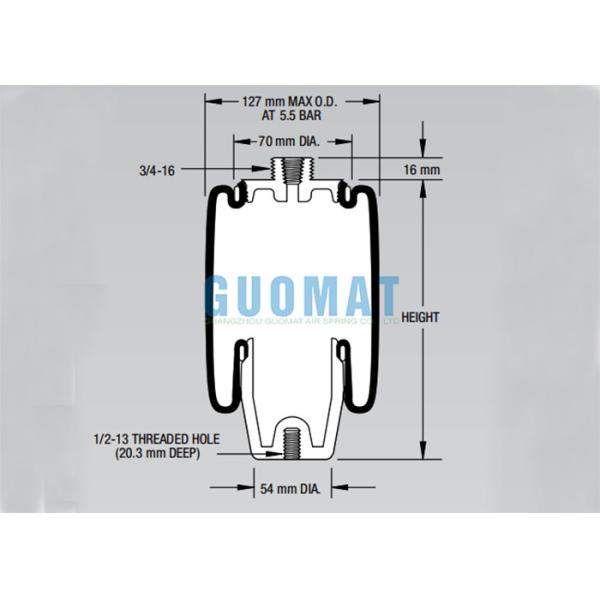 W02-358-7012 Firestone Sleeve Style Air Spring Assembly Link 1102-0040 Cab Air Shock